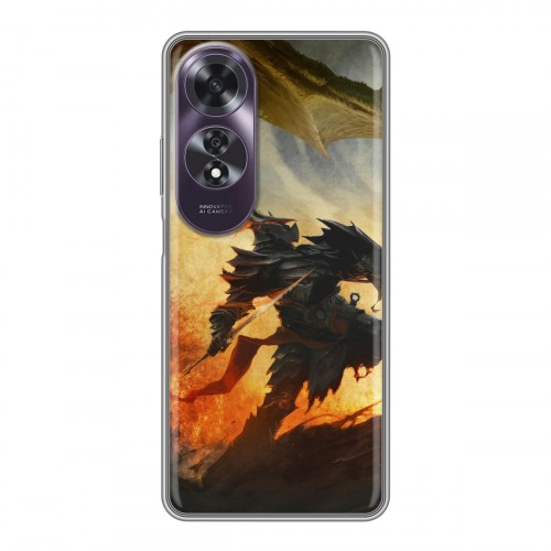 Дизайнерский силиконовый чехол для OPPO A60 Skyrim