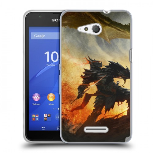 Дизайнерский пластиковый чехол для Sony Xperia E4g Skyrim