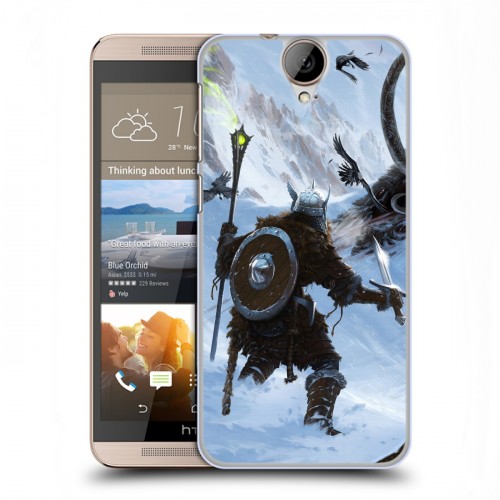 Дизайнерский пластиковый чехол для HTC One E9+ Skyrim