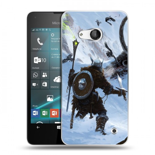 Дизайнерский пластиковый чехол для Microsoft Lumia 550 Skyrim