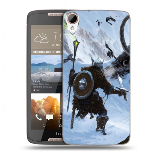 Дизайнерский пластиковый чехол для HTC Desire 828 Skyrim