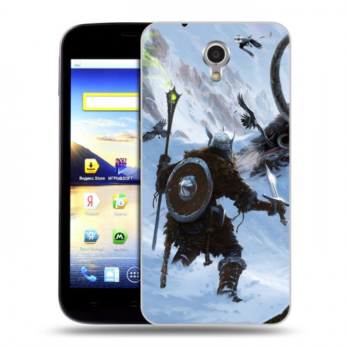 Дизайнерский пластиковый чехол для ZTE Blade A510 Skyrim