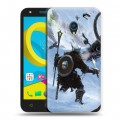 Дизайнерский пластиковый чехол для Alcatel U5 Skyrim