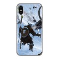 Дизайнерский силиконовый чехол для Iphone x10 Skyrim