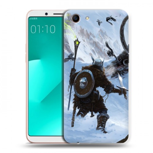 Дизайнерский пластиковый чехол для OPPO A83 Skyrim