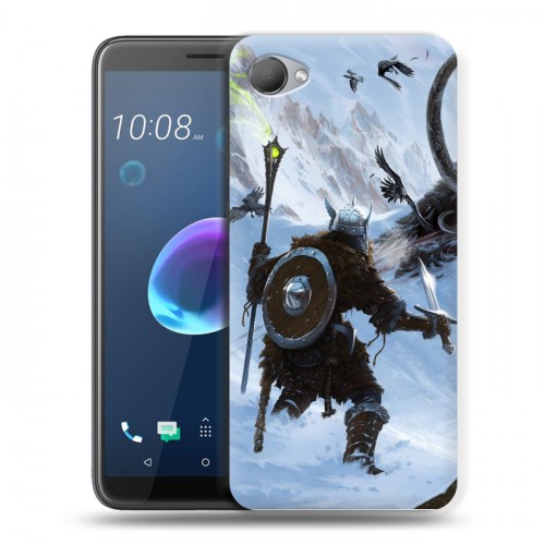 Дизайнерский пластиковый чехол для HTC Desire 12 Skyrim