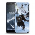 Дизайнерский силиконовый чехол для Nokia 3.1 Skyrim