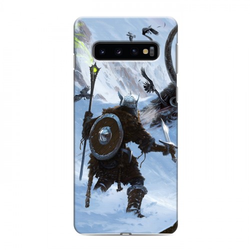 Дизайнерский силиконовый чехол для Samsung Galaxy S10 Skyrim