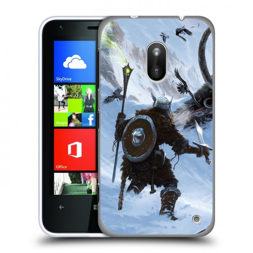 Дизайнерский силиконовый чехол для Nokia Lumia 620 Skyrim