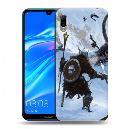 Дизайнерский пластиковый чехол для Huawei Y6 (2019) Skyrim