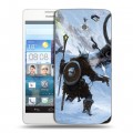 Дизайнерский пластиковый чехол для Huawei Ascend D2 Skyrim