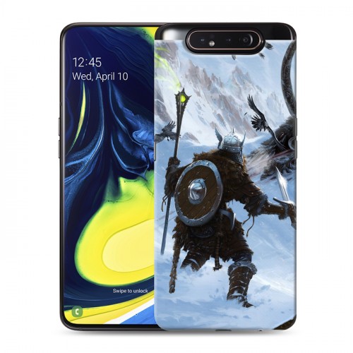 Дизайнерский пластиковый чехол для Samsung Galaxy A80 Skyrim