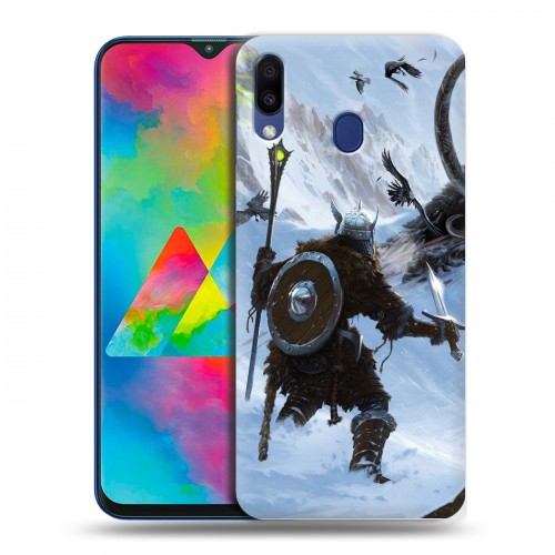 Дизайнерский пластиковый чехол для Samsung Galaxy M20 Skyrim