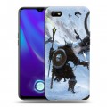 Дизайнерский силиконовый с усиленными углами чехол для OPPO A1k Skyrim