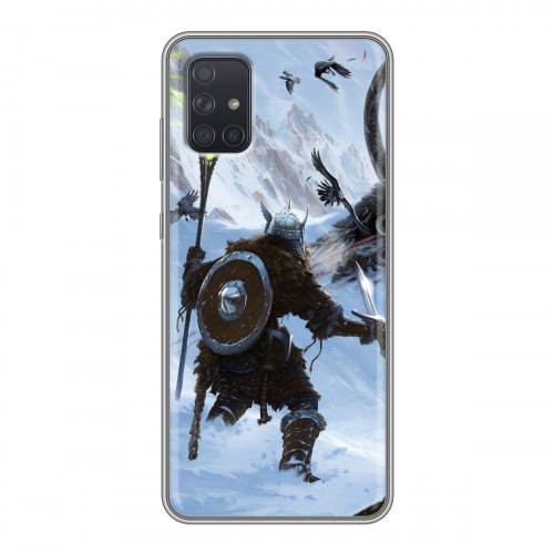 Дизайнерский силиконовый чехол для Samsung Galaxy A71 Skyrim