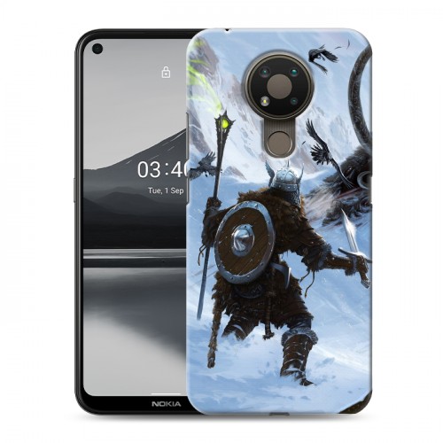 Дизайнерский силиконовый чехол для Nokia 3.4 Skyrim