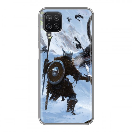 Дизайнерский силиконовый чехол для Samsung Galaxy A12 Skyrim