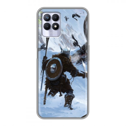 Дизайнерский силиконовый чехол для Realme 8i Skyrim