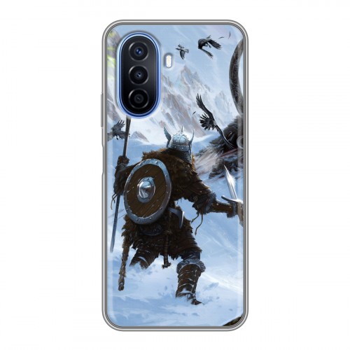 Дизайнерский силиконовый чехол для Huawei Nova Y70 Skyrim