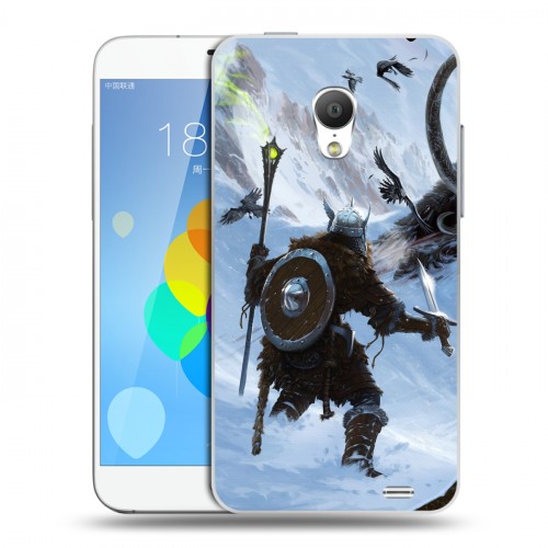 Дизайнерский силиконовый чехол для  Meizu MX3 Skyrim