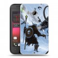 Дизайнерский пластиковый чехол для HTC Desire 200 Skyrim