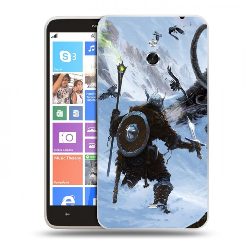 Дизайнерский пластиковый чехол для Nokia Lumia 1320 Skyrim