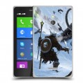 Дизайнерский силиконовый чехол для Nokia XL Skyrim