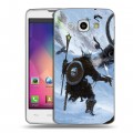 Дизайнерский пластиковый чехол для LG L60 Skyrim