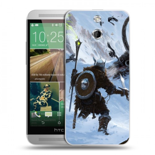 Дизайнерский пластиковый чехол для HTC One E8 Skyrim