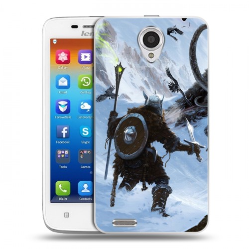 Дизайнерский пластиковый чехол для Lenovo S650 Ideaphone Skyrim