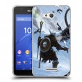 Дизайнерский пластиковый чехол для Sony Xperia E4g Skyrim