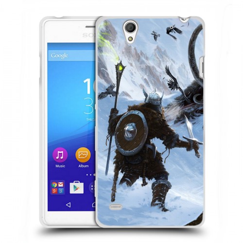 Дизайнерский пластиковый чехол для Sony Xperia C4 Skyrim