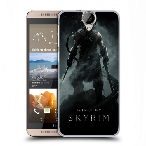 Дизайнерский пластиковый чехол для HTC One E9+ Skyrim