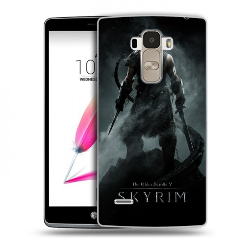 Дизайнерский пластиковый чехол для LG G4 Stylus Skyrim