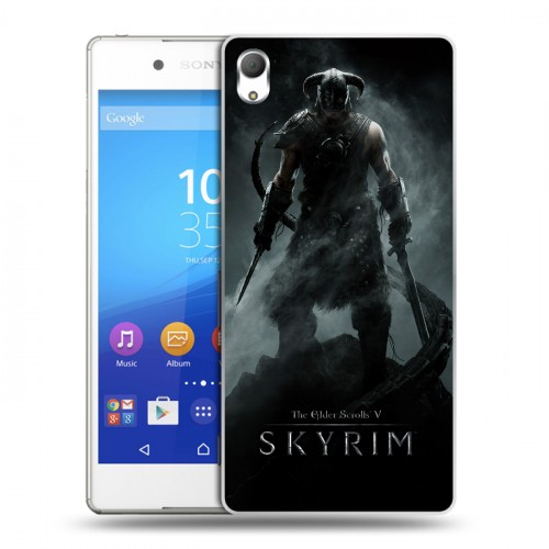 Дизайнерский пластиковый чехол для Sony Xperia Z3+ Skyrim