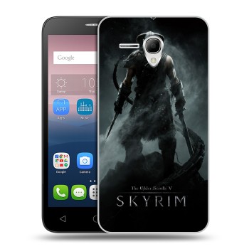 Дизайнерский силиконовый чехол для Alcatel One Touch POP 3 5.5 Skyrim (на заказ)