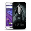 Дизайнерский пластиковый чехол для Lenovo Moto G Skyrim