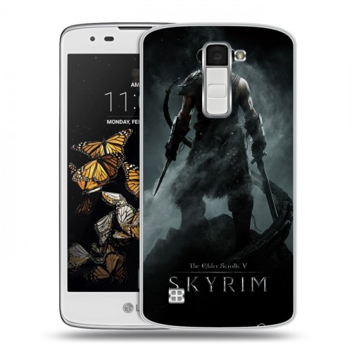 Дизайнерский пластиковый чехол для LG K8 Skyrim