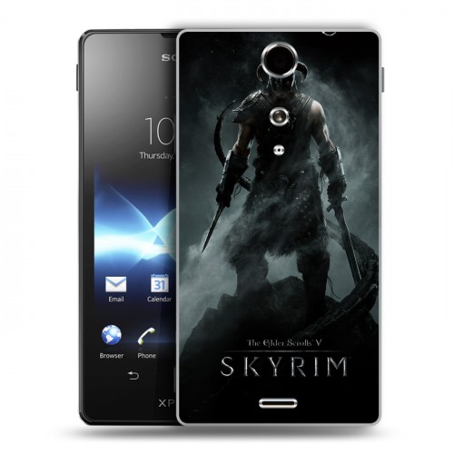 Дизайнерский пластиковый чехол для Sony Xperia TX Skyrim