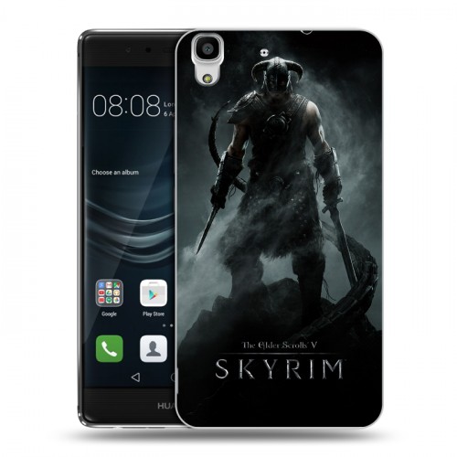 Дизайнерский пластиковый чехол для Huawei Y6II Skyrim