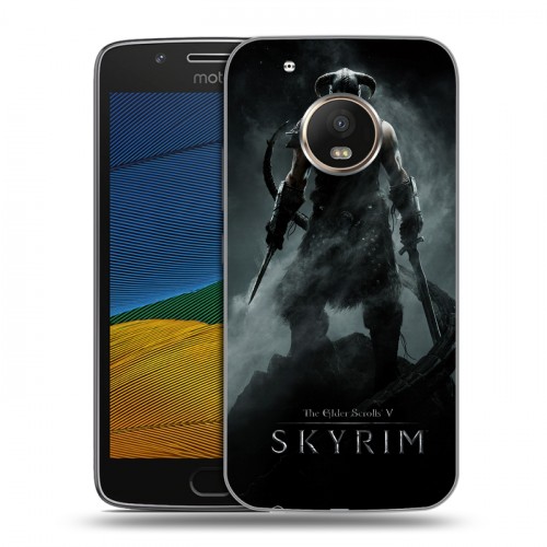 Дизайнерский силиконовый чехол для Lenovo Moto G5 Skyrim