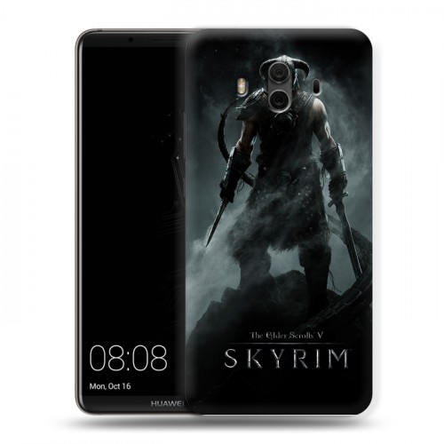 Дизайнерский пластиковый чехол для Huawei Mate 10 Skyrim