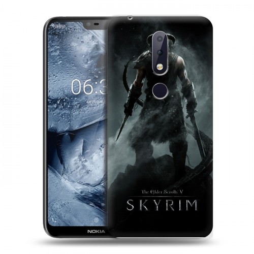 Дизайнерский силиконовый чехол для Nokia 6.1 Plus Skyrim