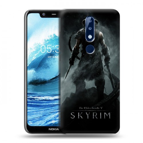 Дизайнерский силиконовый чехол для Nokia 5.1 Plus Skyrim