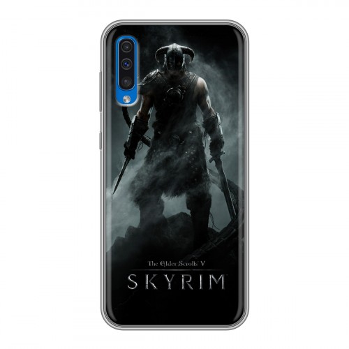 Дизайнерский силиконовый чехол для Samsung Galaxy A50 Skyrim