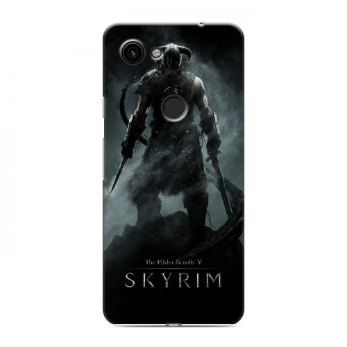 Дизайнерский пластиковый чехол для Google Pixel 3a Skyrim