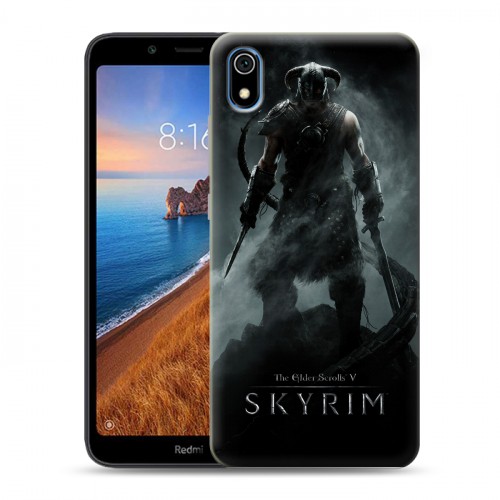 Дизайнерский силиконовый чехол для Xiaomi RedMi 7A Skyrim