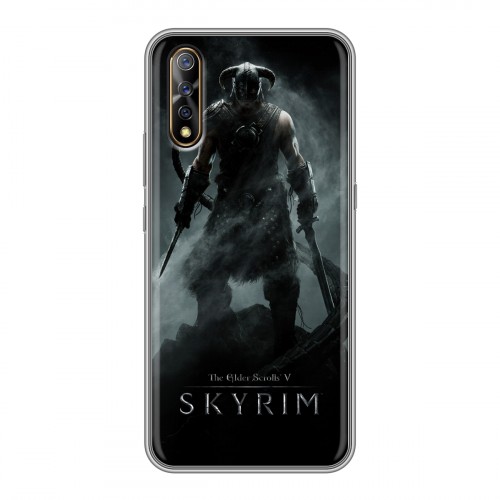 Дизайнерский силиконовый с усиленными углами чехол для Vivo V17 Neo Skyrim