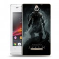 Дизайнерский пластиковый чехол для Sony Xperia E Skyrim