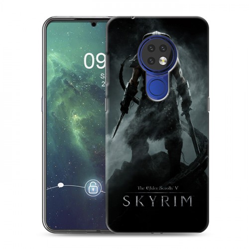 Дизайнерский силиконовый чехол для Nokia 6.2 Skyrim